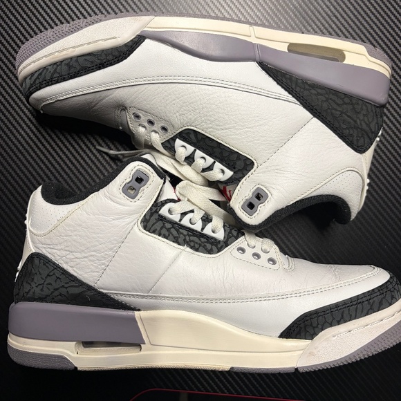 Air Jordan 3 White Cement sneakers in men’s size 8.5.